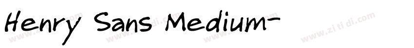 Henry Sans Medium字体转换
